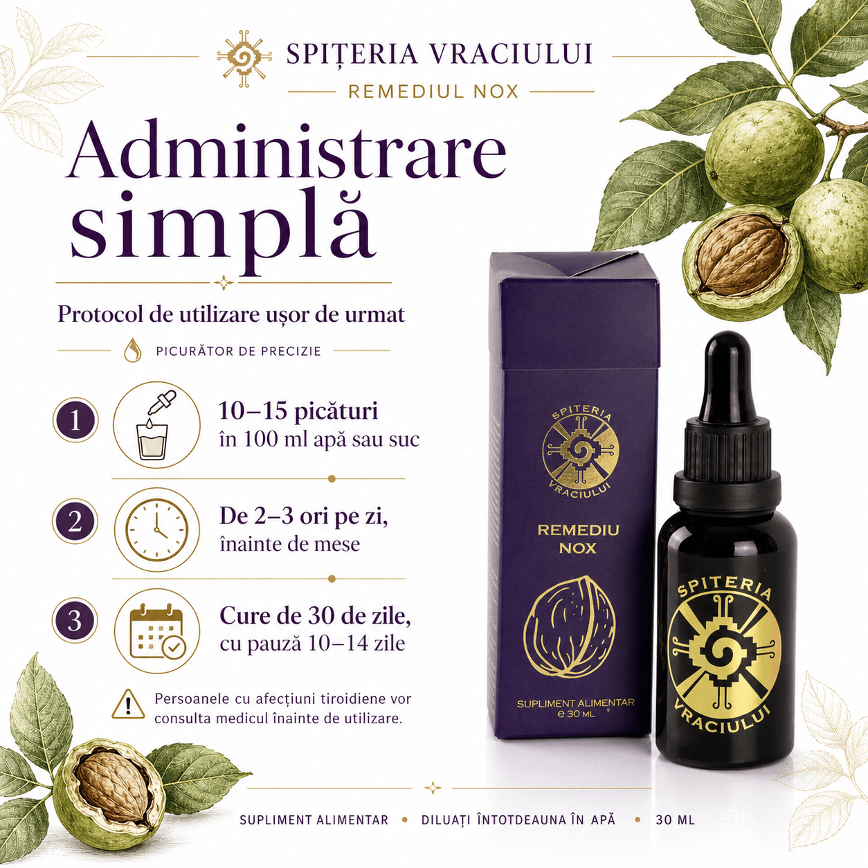 Remediu Natural Digestie și Diaree – Extract de Mentă FERENT | 30ml
