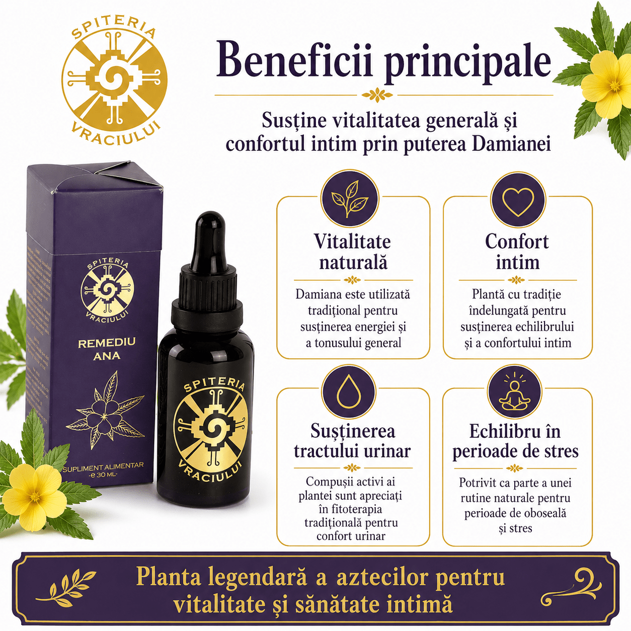 Remediu Natural Potență și Sănătate Intimă – Afrodisiac ANA | 30ml