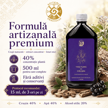 Tinctură de Crușin – Tranzit Intestinal Lin și Natural | Laxativ Blând 500ml