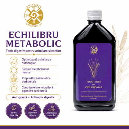 Tinctură de Obligeană – Echilibru Digestiv și Confort Metabolic | 500ml