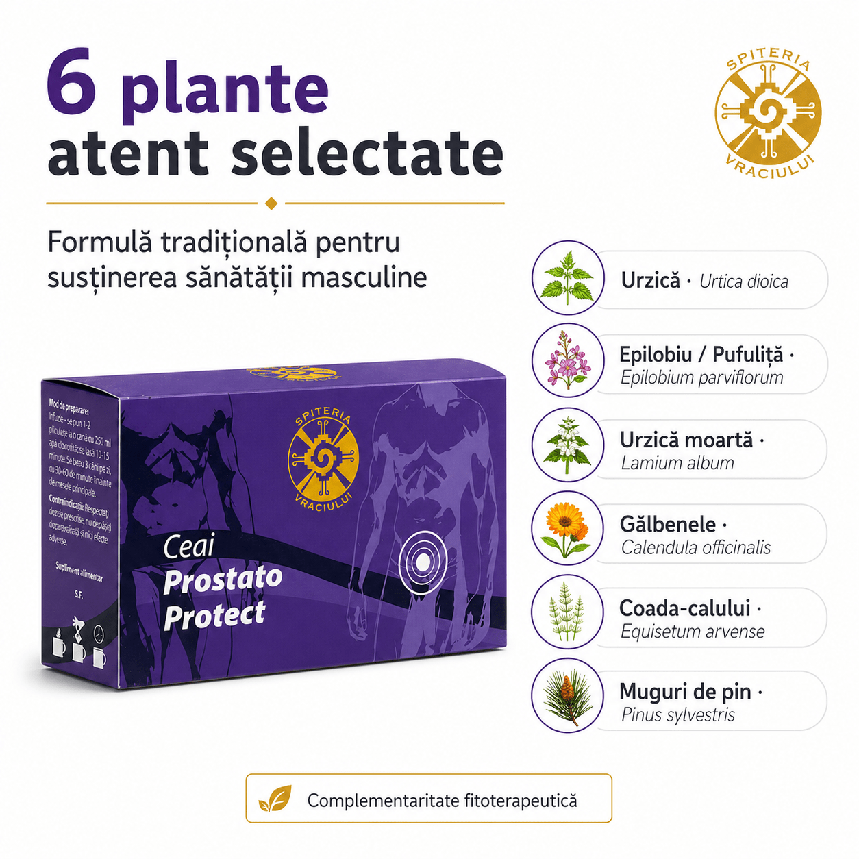 Ceai Natural Prostată – Prostato Protect | Sănătate Urinară Masculină