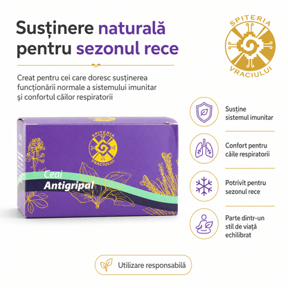 Ceai Antigripal Natural – Remediu Tradițional pentru Răceală și Gripă