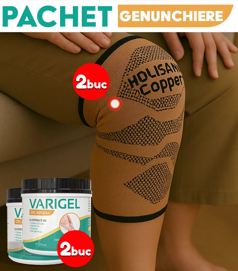 Pachet 2 Varigel+ 2 Genunchiere Copper